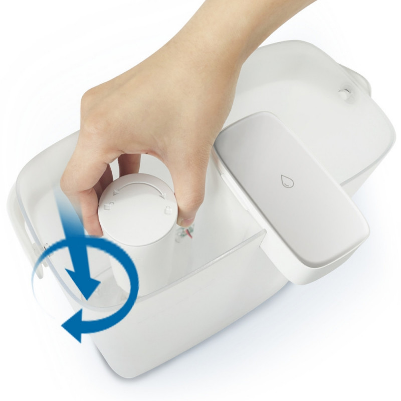 Комплект 3 бр резервни филтри за инстантна кана за вода Philips AWP225/58, Micro X-Clean, Активни въглеродни влакна, Подобрява вкуса и намаля хлор, пестициди, олово, Бял