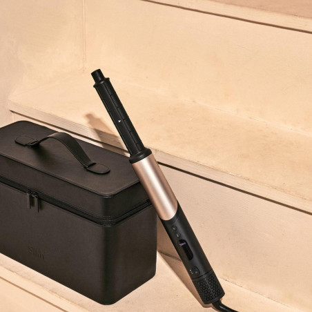 Уред за стилизиране и сушене 8в1 Silk'n SilkyAir Flex SIF8PE1001, 1300W, Автоматично къдрене и контрол на темп, 39-90°C, 3 скорости, Самопочистване, Йонизация, Черен/златист