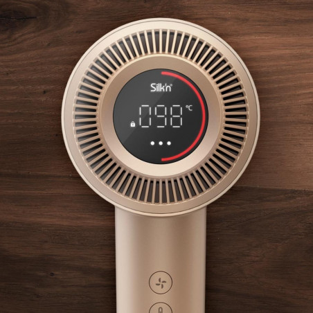 Сешоар Silk'n SilkyAir Pro HDB3PE1001, 1600W, 76 км/ч, 18 режима, Автоматичен контрол на темп, 39-98°C, Йонизация, 3 приставки, LED, Розово злато