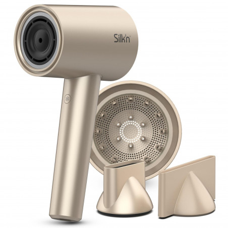 Сешоар Silk'n SilkyAir Pro HDB3PE1001, 1600W, 76 км/ч, 18 режима, Автоматичен контрол на темп, 39-98°C, Йонизация, 3 приставки, LED, Розово злато
