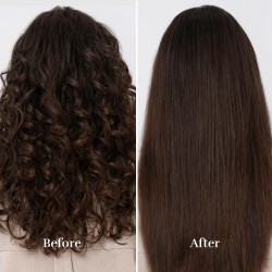 Преса за коса Silk'n SilkyStraight SIS1PE1001, 45W, 12 настройки на темп, LED дисплей, Титаниеви плочи, Инфрачервена технология, Йонизация, 120-230°C, Памет, Розово злато