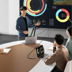 Докинг станция 9в1 UGREEN CM498, PD 100W, USB-C към 1xUSB-C(PD)/3xUSB-A/HDMI/VGA/RJ45/SD, 4K@30fps, Сив