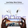 Безжични слушалки UGREEN HiTune H5 TWS WS201, 6 часа, ANC шумоизолация, IPX5, Сензорно управление, BT 5.3, Бял