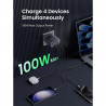 Зарядно устройство UGREEN GaN X565, PD 3.0 100W, 3xUSB-C/1xUSB-A, GaN технология, ,  Сив