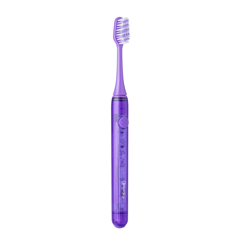 Електрическа четка за зъби Nordics XO10P SOFT, 3 режима, IPX7, Таймер с 30-секундни интервали, 120 дни автономност, USB-C, Лилав