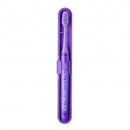 Електрическа четка за зъби Nordics XO10P SOFT, 3 режима, IPX7, Таймер с 30-секундни интервали, 120 дни автономност, USB-C, Лилав