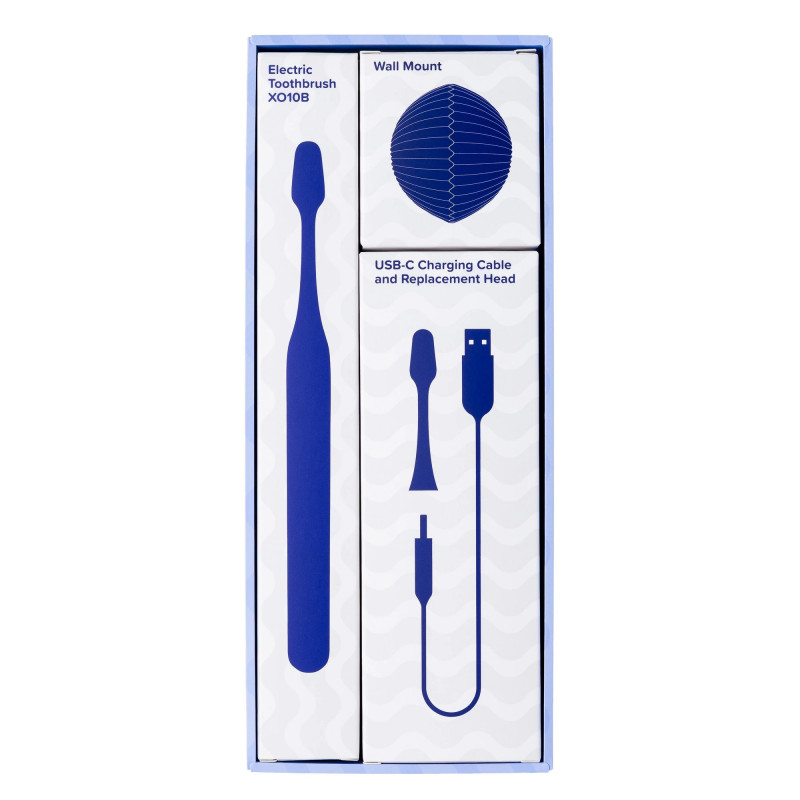 Електрическа четка за зъби Nordics XO10P SOFT, 3 режима, IPX7, Таймер с 30-секундни интервали, 120 дни автономност, USB-C, Лилав