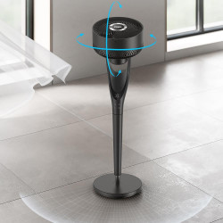 Вентилатор Dreo TurboPoly™ Fan 154, 36W, 3 режима, 9 скорости, Хоризонтална осцилация до 120°, HyperSilent, Черен
