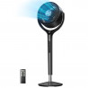 Вентилатор Dreo TurboPoly™ Fan 362, 36W, 3 режима, 9 скорости, 3D осцилация 120°, HyperSilent, Черен