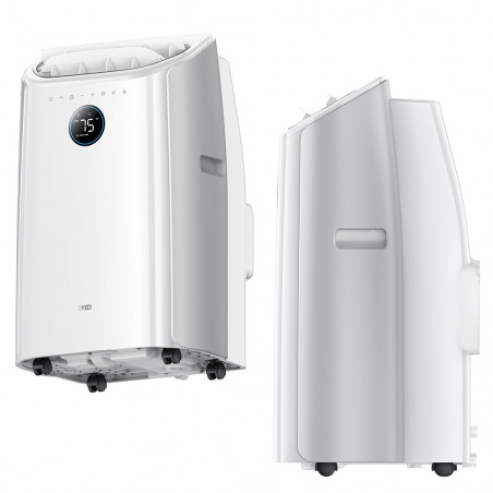 Мобилен климатик Dreo 515S, 1500W, 20-30 м2, 12000 BTU, Охлаждане, Вентилатор, Изсушаване, Гласови команди, LED, Бял