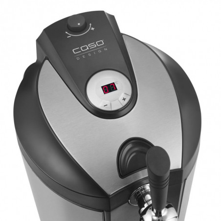 Охлаждащ диспенсър за бира Caso BeerMaster, 65W, 5 л, 4-12°C, CO2, Регулуране на налягането, Свежест до 10 дни, Черен/сребрист