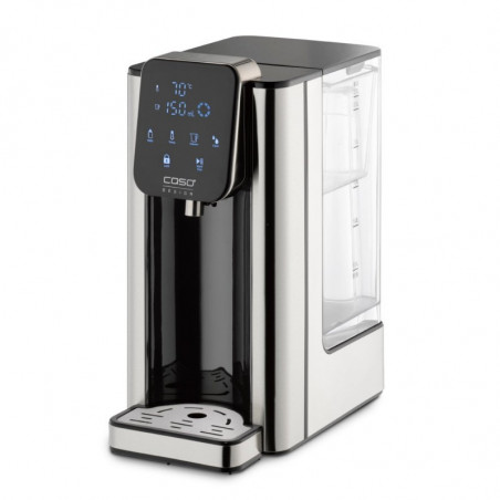 Диспенсър за гореща вода Caso HW 660 1879, 2600W, 2.7 л, 7 темп настройки, 40-100°C, Сензорно управление, Филтър, Черен/инокс