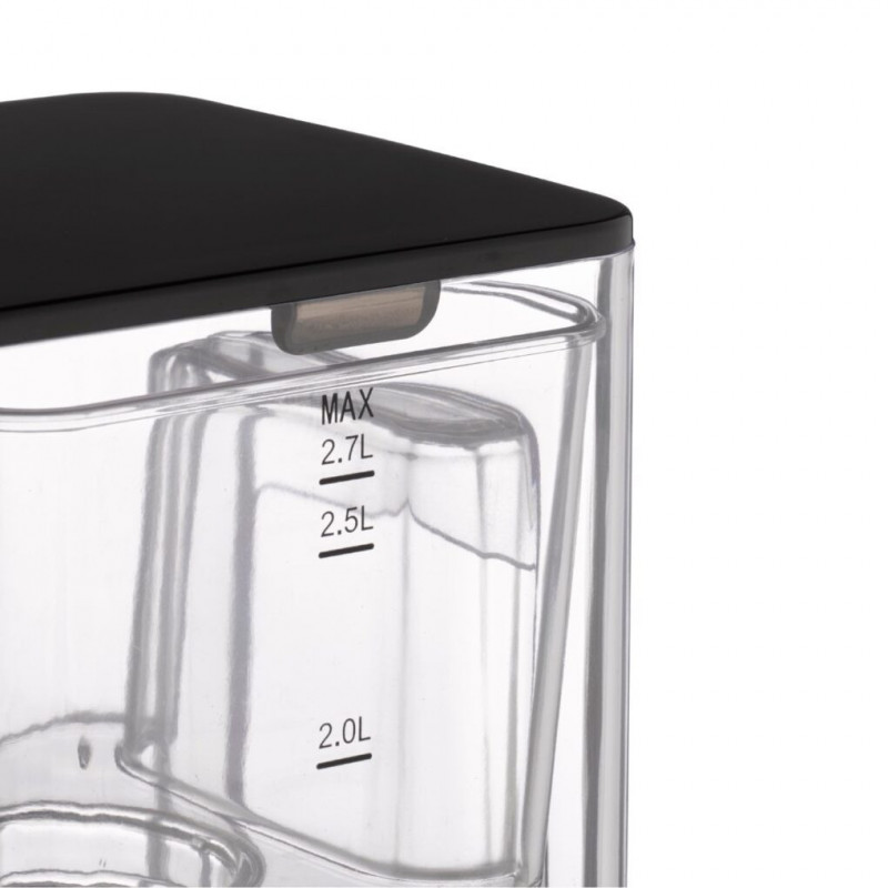 Диспенсър за гореща вода Caso HW 660 1879, 2600W, 2.7 л, 7 темп настройки, 40-100°C, Сензорно управление, Филтър, Черен/инокс