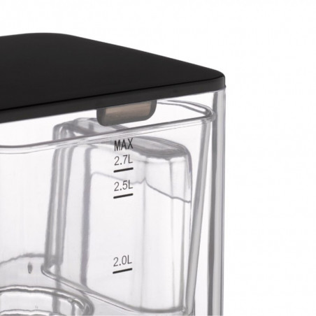 Диспенсър за гореща вода Caso HW 660 1879, 2600W, 2.7 л, 7 темп настройки, 40-100°C, Сензорно управление, Филтър, Черен/инокс