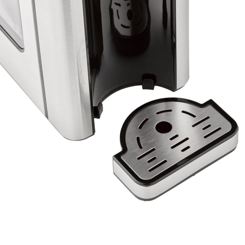 Диспенсър за гореща вода Caso HW 660 1879, 2600W, 2.7 л, 7 темп настройки, 40-100°C, Сензорно управление, Филтър, Черен/инокс