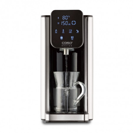 Диспенсър за гореща вода Caso HW 660 1879, 2600W, 2.7 л, 7 темп настройки, 40-100°C, Сензорно управление, Филтър, Черен/инокс