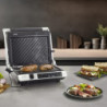 Електрическа скара 3в1 Caso Germany SteakMaster Pro, 2000W, 34х24 см, 80-240°C, Керамично покритие, Таймер, Сензорно управление, Инокс/черен
