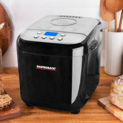 Хлебопекарна Gastroback Design Pro 42822, 500W, 500-750-1000 гр, 19 програми, Незалепващ съд, 7 вида хляб, 3 нива на изпичане, Черен