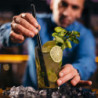 Ледогенератор Gastroback Bartender Pro 41143, 145W, 15 кг/24 ч, 2.8 л, 2 размера, R600a, LED, Без CFC, Инокс/черен