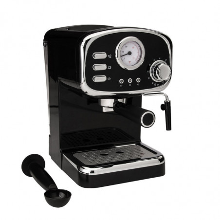 Дизайнерска еспресо машина Gastroback Basic 42615, 1100W, 15 bar, 1.25 l, Затопляне на чаши, Подвижни части, Порт-филтър, Черен