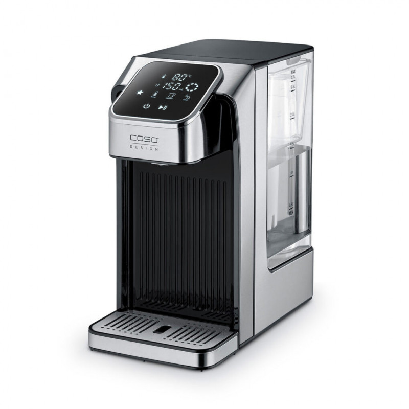 Диспенсър за гореща вода Caso HW 770 Advanced, 2600W, 2.7 л, 13 темп настройки, 40-100°C, Памет, Сензорно управление, Филтър, Черен/инокс