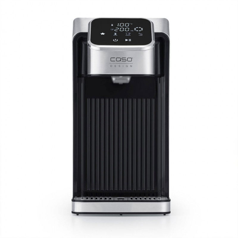 Диспенсър за гореща вода Caso HW 770 Advanced, 2600W, 2.7 л, 13 темп настройки, 40-100°C, Памет, Сензорно управление, Филтър, Черен/инокс