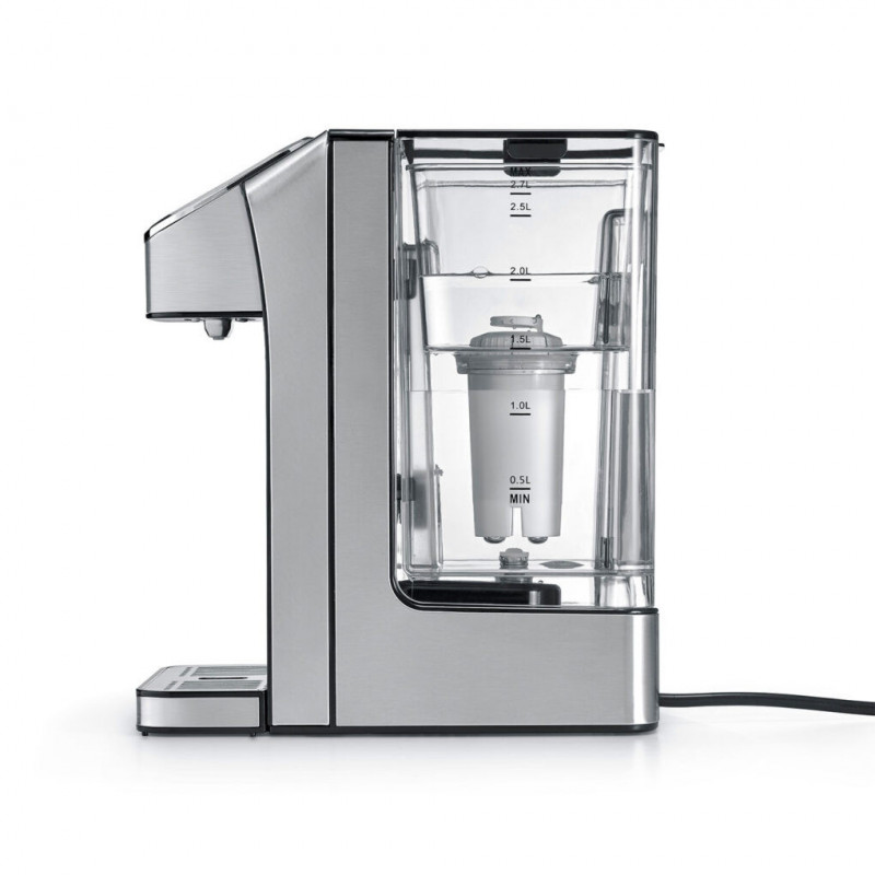 Диспенсър за гореща вода Caso HW 770 Advanced, 2600W, 2.7 л, 13 темп настройки, 40-100°C, Памет, Сензорно управление, Филтър, Черен/инокс