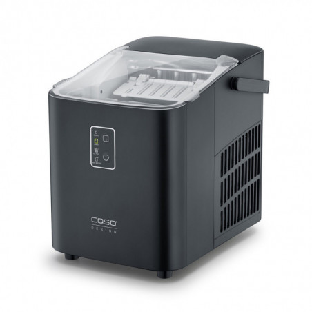 Ледогенератор Caso IceChef Compact 3401, 120W, 1 л, 12 кг/24 ч, 2 размера, Самопочистване, Компресорен, Черен мат