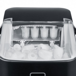 Ледогенератор Caso IceChef Compact 3401, 120W, 1 л, 12 кг/24 ч, 2 размера, Самопочистване, Компресорен, Черен мат