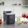 Ледогенератор Caso IceChef Compact 3401, 120W, 1 л, 12 кг/24 ч, 2 размера, Самопочистване, Компресорен, Черен мат