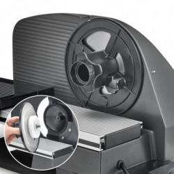 Колбасорезачка Graef Master M95, 170W, 0-20 мм, Острие 170 мм, Неръждаема стомана, Комбинирана приставка, Черен