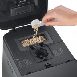 Хлебопекарна Graef BA806, 520W, 500-750 гр, 36 програми, Незалепващо покритие, 3 степени, Таймер с отложен старт, Черен