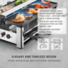 Раклет грил CASO Design Raclette AirClean, 1500W, Керамични плочи, Система за по-малко миризми и дим, Филтър, Инокс
