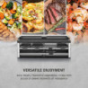 Раклет грил CASO Design Raclette AirClean, 1500W, Керамични плочи, Система за по-малко миризми и дим, Филтър, Инокс