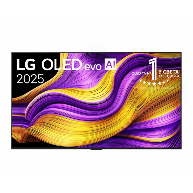 Телевизор LG OLED55G51LW, 4K UltraHD 3840 x 2160, 55", Клас E, Tandem OLED, Smart TV, Dolby Vision, AI Upscaling, webOS, Черен