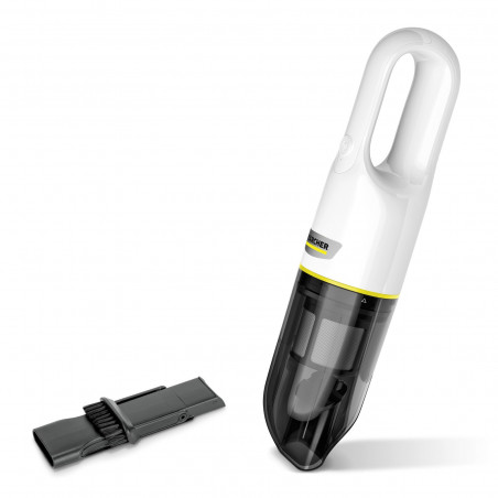 Ръчна прахосмукачка Karcher CVH 2, 70W, 150 мл, Батерия LI-Ion 2 Ah/7.2V, Автономия 10 минути, Миещ се филтър, Бял