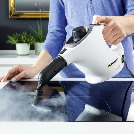 Парочистачка Karcher SC 1 EasyFix, 1200W, 0.2 л, 3 bar, 20 м2, Загряване до 3 минути, Защита от деца, Бял/Черен