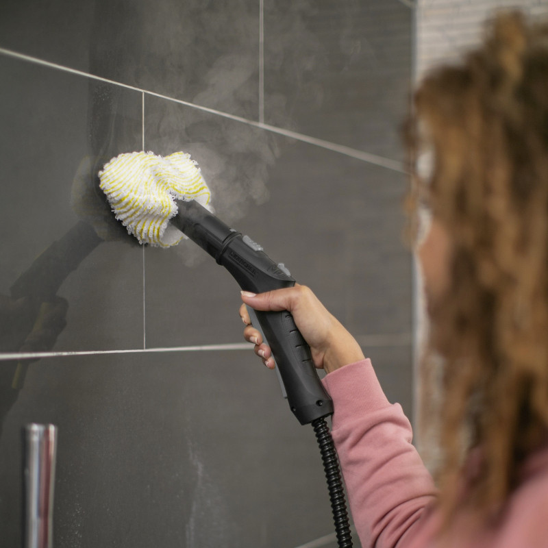 Парочистачка Karcher SC 2 EasyFix, 1500W, 1 л, 3.2 bar, 75 м2, Загряване до 6.5 минути, Защита от деца, Бял/Черен