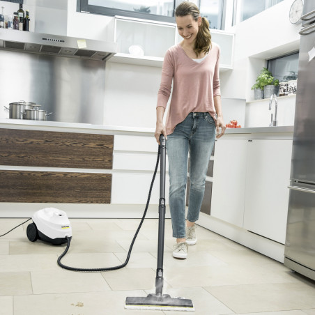 Парочистачка Karcher SC 3 EasyFix, 1900W, 1 л, 3.5 bar, 75 m2, Загряване до 30 секунди, Защита от деца, Бял/Черен