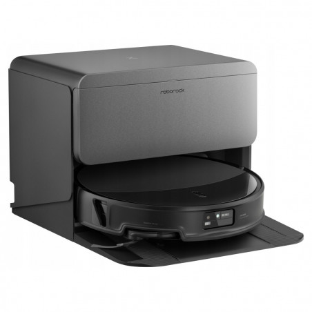 Прахосмукачка робот Roborock Saros 20 R&D, 65W, 36000 Pa, 259 мл/2.5 л, AdaptiLift 3.0, Автоматично пълнене и източване на водата, Автономия 200 мин, Черен