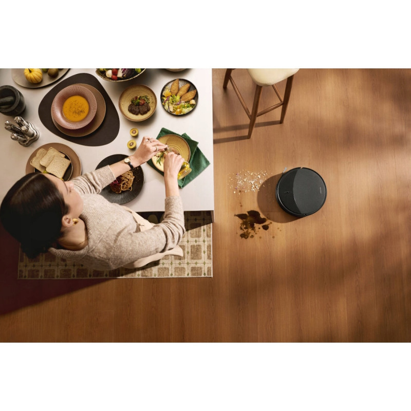Прахосмукачка робот Roborock Saros 20 R&D, 65W, 36000 Pa, 259 мл/2.5 л, AdaptiLift 3.0, Автоматично пълнене и източване на водата, Автономия 200 мин, Черен