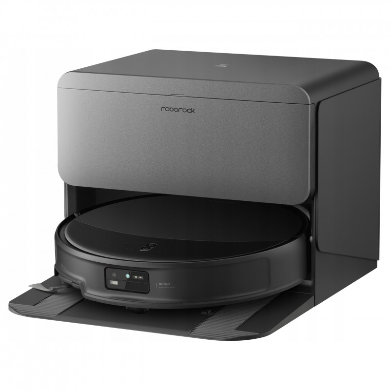Прахосмукачка робот Roborock Saros 20 R&D, 65W, 36000 Pa, 259 мл/2.5 л, AdaptiLift 3.0, Автоматично пълнене и източване на водата, Автономия 200 мин, Черен