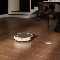 Прахосмукачка робот Roborock Saros 20 Sonic Complete, 65W, 36000 Pa, 228 мл/2.7 л, AdaptiLift 3.0, RetractSense LiDAR с Reactive AI 3.0, Автономия 190 мин, Бял