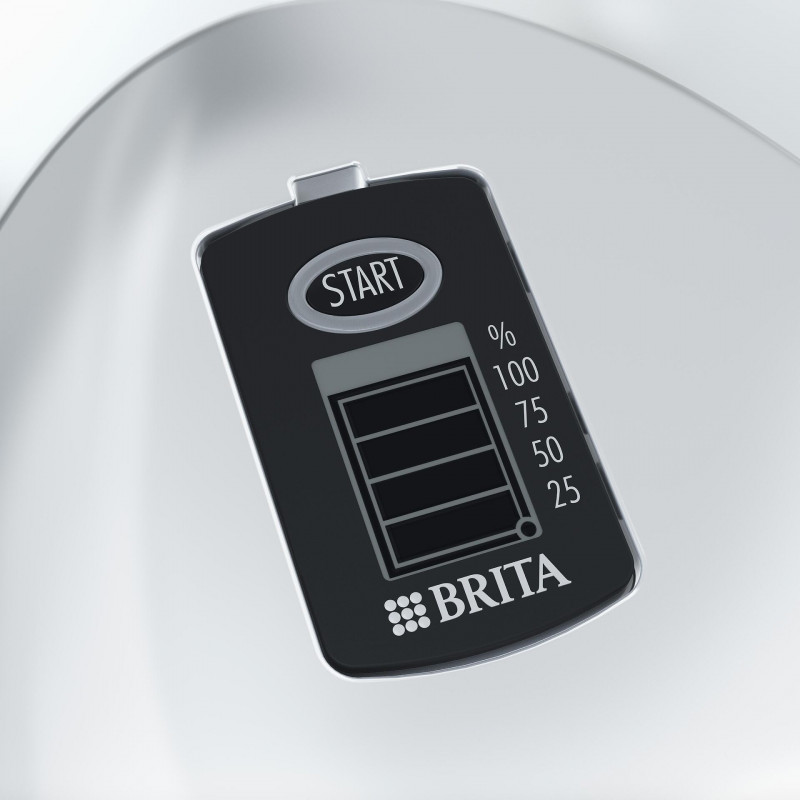 Кана за филтриране на вода Brita Marella Cool Memo, 2.4 л, Memo електронен индикатор, Филтър Maxtra Pro, Без BPA, Бял