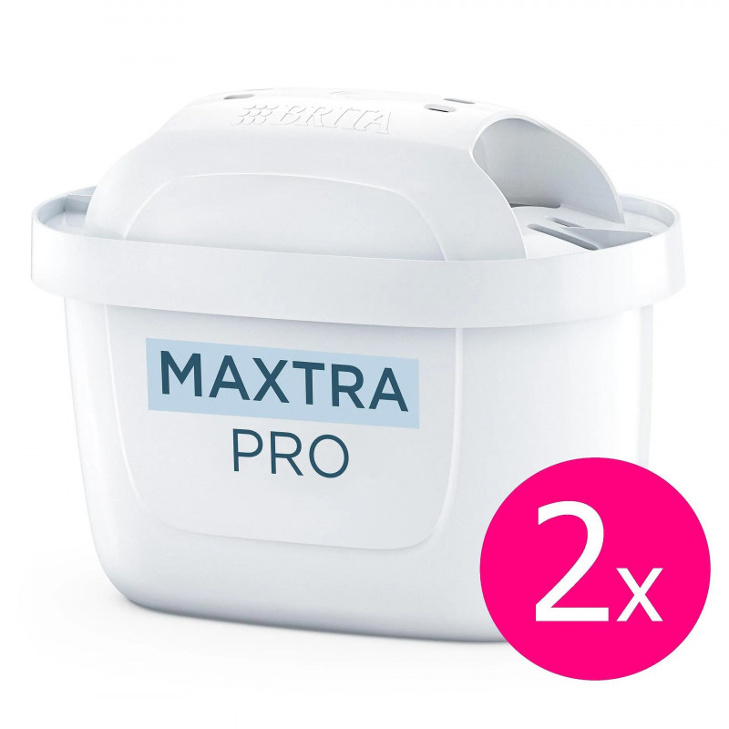 Комплект 2 бр филтри за вода Brita Maxtra Pro, До 150 л, Бял