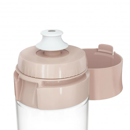 Филтрираща бутилка за вода Brita Fill & Go Vital, 600 мл, MicroDisc филтри, Без BPA, Розов