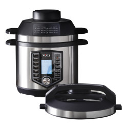 Разопакован: Мултикукър под налягане и Фритюрник Air Fryer 2в1 Oliver Voltz OV51985G6, 6L, 1500W, 44 функции, 12 програми, Инокс