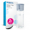 Филтрираща бутилка за вода Brita Fill & Go Vital, 600 мл, MicroDisc филтри, Без BPA, Светлосин