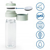 Филтрираща бутилка за вода Brita Fill & Go Vital, 600 мл, MicroDisc филтри, Без BPA, Светлозелен