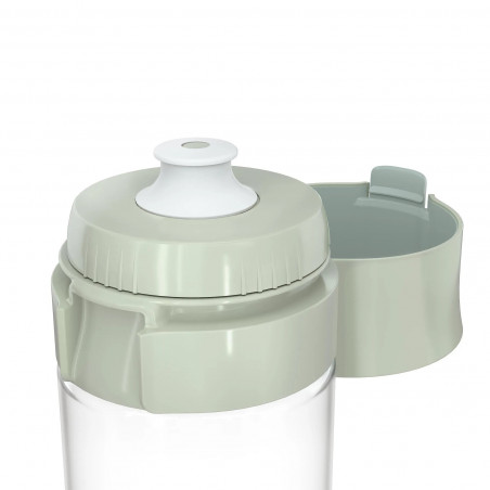 Филтрираща бутилка за вода Brita Fill & Go Vital, 600 мл, MicroDisc филтри, Без BPA, Светлозелен